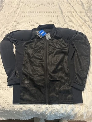 Wicked Stock XL Camisa Protectora Negra Cremallera Completa Malla Moto Carreras Nueva Con Etiquetas Foto 1 de 4