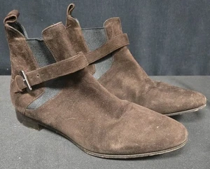 Miu Miu Brown Boots Ankle Bootie Suede Size 7.5 - Picture 1 of 6