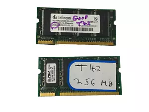 IBM LENOVO LAPTOP 256MB MEMORY THINKPAD FRU 31P9831 - T40 T41 T42 PC2100 DDR333 - Picture 1 of 2