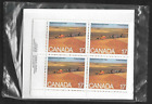 Pk86430:Stamps-Canada Po Pack #863 Wheat Fields 17 Cent Plate Block Set-Mnh