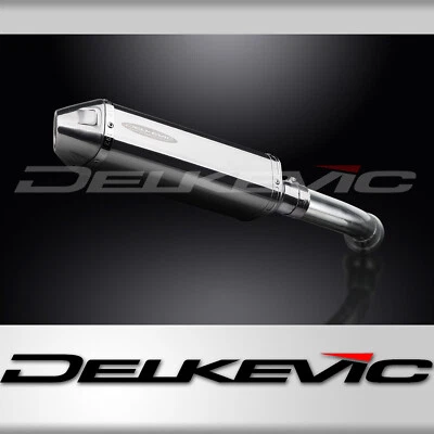 BMW K1200R 2005-2009 Delkevic Slip On 13" Tri-Oval Stainless Exhaust Muffler Kit - Image 1 of 4