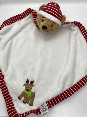 Manta de seguridad Baby Ganz oso de peluche reno Lovey Lovie a rayas con ajuste para pulgar Foto 1 de 2