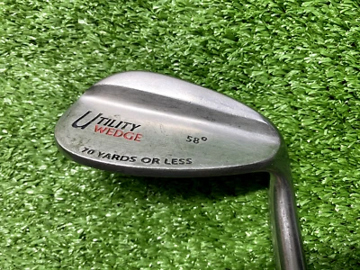 Spalding Utility Lob Wedge 58* / RH / Regular Steel ~36" / New Grip / jl6430 - Image 1 of 4
