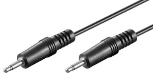Goobay Audio Verbindungskabel AUX, 3,5 mm Mono - Klinke 3,5 mm Stecker (2-Pin, m - Bild 1 von 2