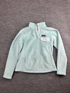 Patagonia Re-Tool Snap-T Pullover Jacket Women's Small Light Blue Fleece - Picture 1 of 9