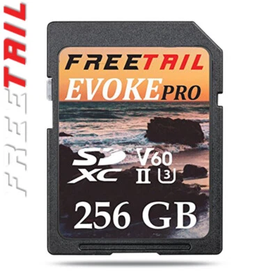 FREETAIL EVOKE Pro 256GB Memory Card Class 10 Micro SDXC UHS-II/U3 V60 1000x - Image 1 of 4