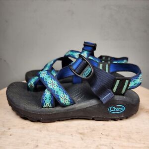 CHACO Z Cloud Sandal Women's 5 Blue Strappy Comfort Hiking Waterproof Shoe