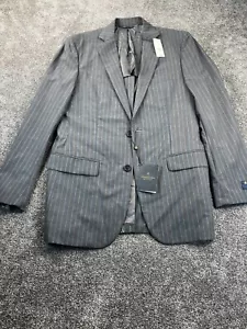 Brooks Brothers Suit 38 Regular Regent Fit Explorer Blazer Stripe Gray Blue NWT - Picture 1 of 17