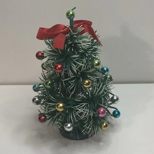 Vintage MCM Atomic Plastic Starburst Christmas Tree w/attached Ornaments HTF - Picture 1 of 14