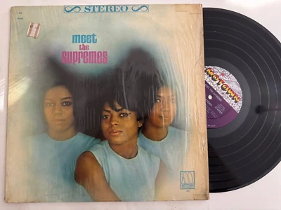 Meet the Supremes LP ~ Motown MS-606 ~ 1965 ~ Deep Groove ~ Shrink NM/VG++ - Image 1 of 4