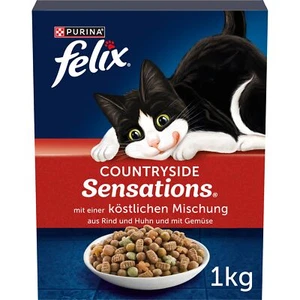 FELIX Countryside Sensations Katzenfutter trocken mit Rind und Huhn 1er Pack ... - Bild 1 von 8