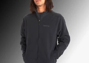 Marmot Fleece Rocklin Full Zip Black Jacket Men Size XLarge - Picture 1 of 11