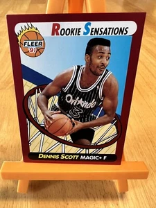 Dennis Scott 1991-92 Fleer Rookie Sensations #2 Insert, Orlando Magic - Picture 1 of 2