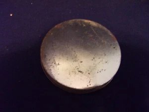 Vintage Worn Gold Paint Tin Metal 4 1/4" Screw on Jar Lid - Picture 1 of 3