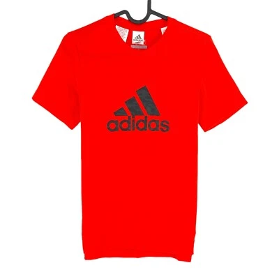 Adidas Climalite Niños Jóvenes Rojo Prime Logo Camiseta Cuello Redondo Talla 11- - Imagen 1 de 4