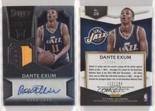 2014-15 Panini Select Rookie Jersey Auto /199 Dante Exum #28 Rookie Auto RC