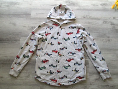❤ HANNA ANDERSSON мальчиков автомобили с подкладкой куртка 160 овсянка 14 с капюшоном хлопок - Изображение 1 из 4