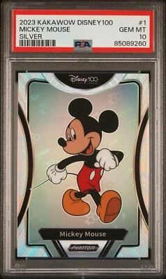 2023 Kakawow Disney 100 Silver Mickey Mouse #1 PSA 10  - Image 1 of 2