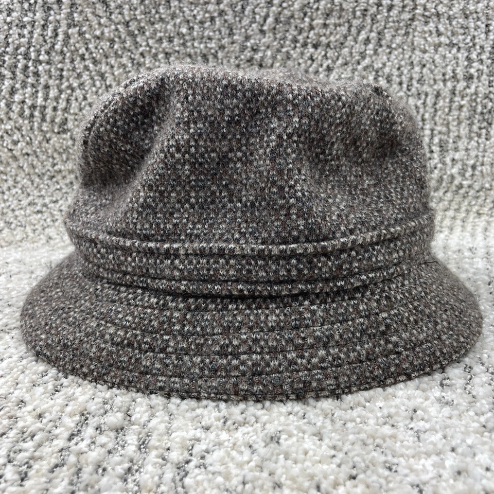 De colección Sombrero Kangol Cubo Lana Tweed Banda Elástica Hecho en Gran Bretaña Abuelo Foto 1 de 4