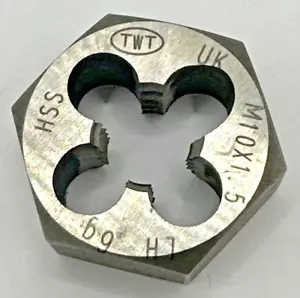 TWT M10x1.5 6G Left Hand HSS Die Nut - Picture 1 of 2