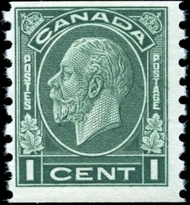 Canada 1c Scott #205 MNH F+ 1933 King George V Medallion Coil Stamp - Bild 1 von 2
