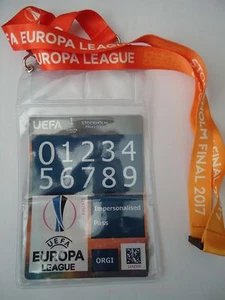 Ticket Badge UEL Final 2017 Ajax Amsterdam vs Manchester United # Stockholm - Picture 1 of 2