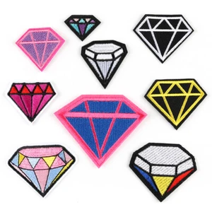 Zum Selbermachen Diamant bestickt Nähen Aufbügeln Abzeichen Patches Kleidung Stoff Applikation Handwerk - Bild 1 von 15