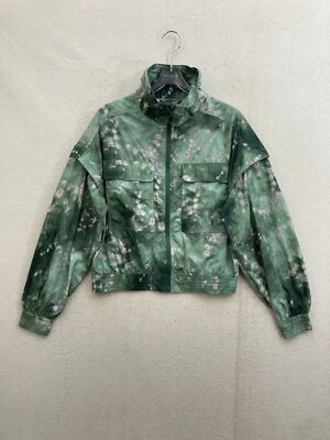 Chaqueta corta verde nueva con etiquetas Sweaty Betty talla 4 Anytime floral Foto 1 de 4