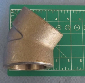 New 2" Socket Weld SW 45° Elbow SA105N Carbon Steel CS Class 6000, 6M, B16 - Picture 1 of 6