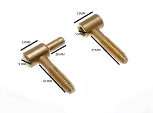 Anuba Scharnier Lift Off Screw In 36mm EB Messing 2 Scharniere 2 Stecker + 2 F/Stecker Teile - Bild 1 von 1