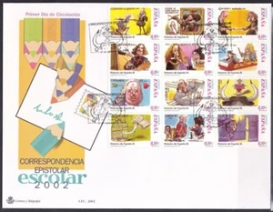 ESPAÑA - 2002  - Edifil 3912/3923 - Serie Completa - SPD - Sobre Primer Dia - Picture 1 of 1