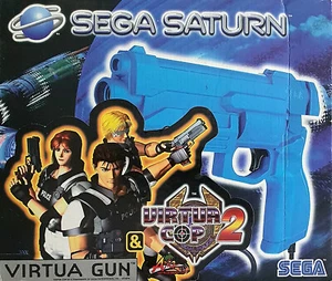 Sega SEGA Saturn - Virtua Cop 2 + Virtua Gun EU mit OVP / Big Box - Bild 1 von 1