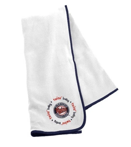 MLB Minnesota Twins Receiving Blanket - White Cover