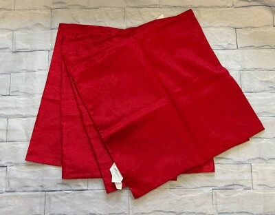 Set of 4 Surya Red Throw Pillow Covers 18 x 18 - Image 1 of 4