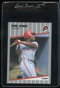 1989 FLEER GLOSSY #574 RON JONES ROOKIE RC PHILADELPHIA PHILLIES - Picture 1 of 1