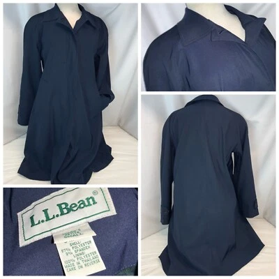 L.L. Casaco Bean pequeno azul marinho poli xadrez forrado YGI C1-140 - Imagem 1 de 4