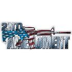 2Nd Amendment American Flag Ar Rifle Design Decal