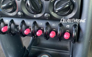 Cubiertas de interruptor de palanca MINI R53 - Rosa - 10x piezas - Cooper S JCW ONE - Imagen 1 de 3