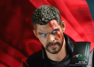 BY-ART BY-T6B 1:6 heroes Thor LED Eyes Head Sculpt Fit 12" HT Male Figure Body - Picture 1 of 4