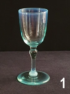 1 x Uber Rare James Powell Whitefriars Blue Opal Liqueur Glass - Picture 1 of 17