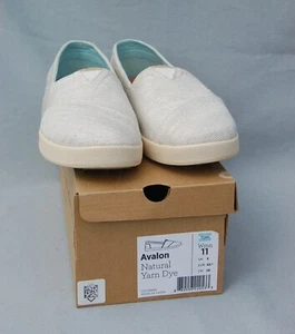 TOMS Avalon Natural Yarn Dye (Beige) SlipOn Shoes ~ 10009989 ~ Size 11M - Picture 1 of 5