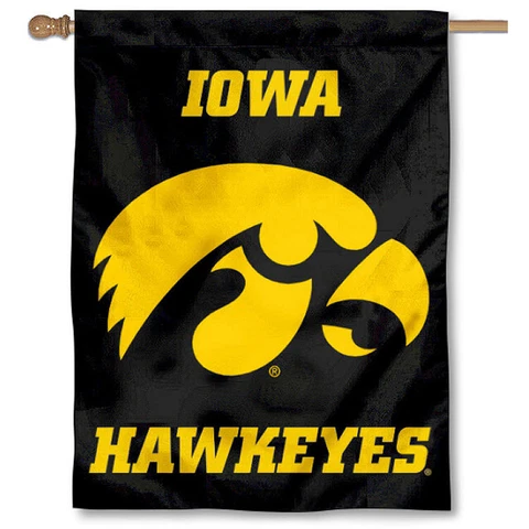 Iowa Hawkeye Banner Flag Cover