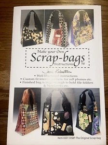 Scrap Bags Sewing Pattern by Jamie Kalvestran SCB201 New - Picture 1 of 4