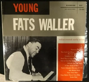 Rare FATS WALLER "YOUNG FATS REDISCOVERED EARLY SOLOS" RIVERSIDE LP Jazz RECORD - Picture 1 of 3