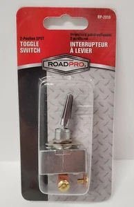 ROADPRO RP-2059 2 POSITION TOGGLE SWITCH W/ SCREW CONNECTOR 1 FLAT (RP-2059) - Picture 1 of 2