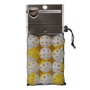 Bolas de práctica de plástico de alto impacto Maxfli - Paquete de 12 - Imagen 1 de 2