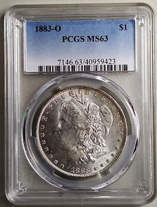 Dólar de plata O Morgan 1883 graduación profesional MS63 - Envío gratuito - Imagen 1 de 2