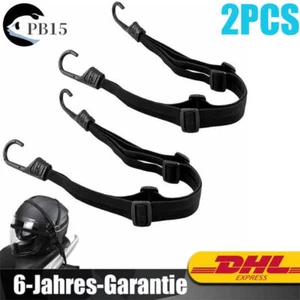 2X Gepäckgurt Spanngurt Zurrgurt Mit 2 Haken Gepäckspanner Fahrradgurt Schwarz - Bild 1 von 11