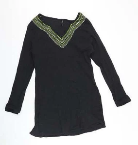 BHS Womens Black Polyester Blend Tunic Blouse Size XL - Picture 1 of 12