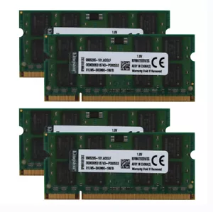 Kingston 4X 2GB PC2 5300S 2RX8 DDR2 667MHz Laptop Memory RAM SO-DIMM Notebook - Picture 1 of 4